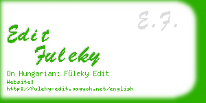 edit fuleky business card