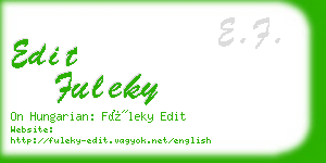 edit fuleky business card